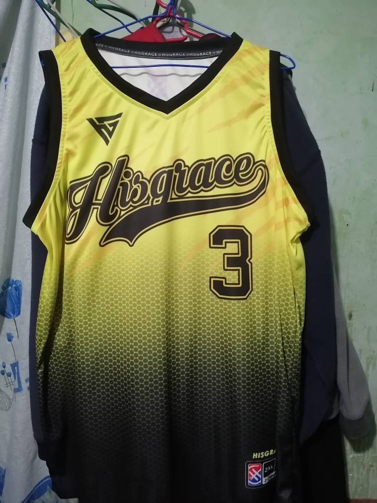 HISGRACE BASKETBALL JERSEY YELLOW TIGER