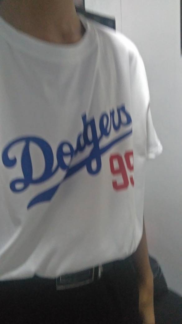 2023 NEWCod Customized-Dodgers Shirt-versi korea longgar bercetak t-Shirt  untuk lelaki dan wanita-ENHYPEN