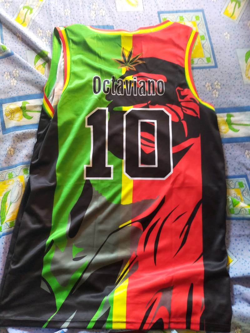 Bob Marley Buffalo Soldier Emphire MNL Red/Green Jersey, Reggae Jersey, Full Sublimation Jersey