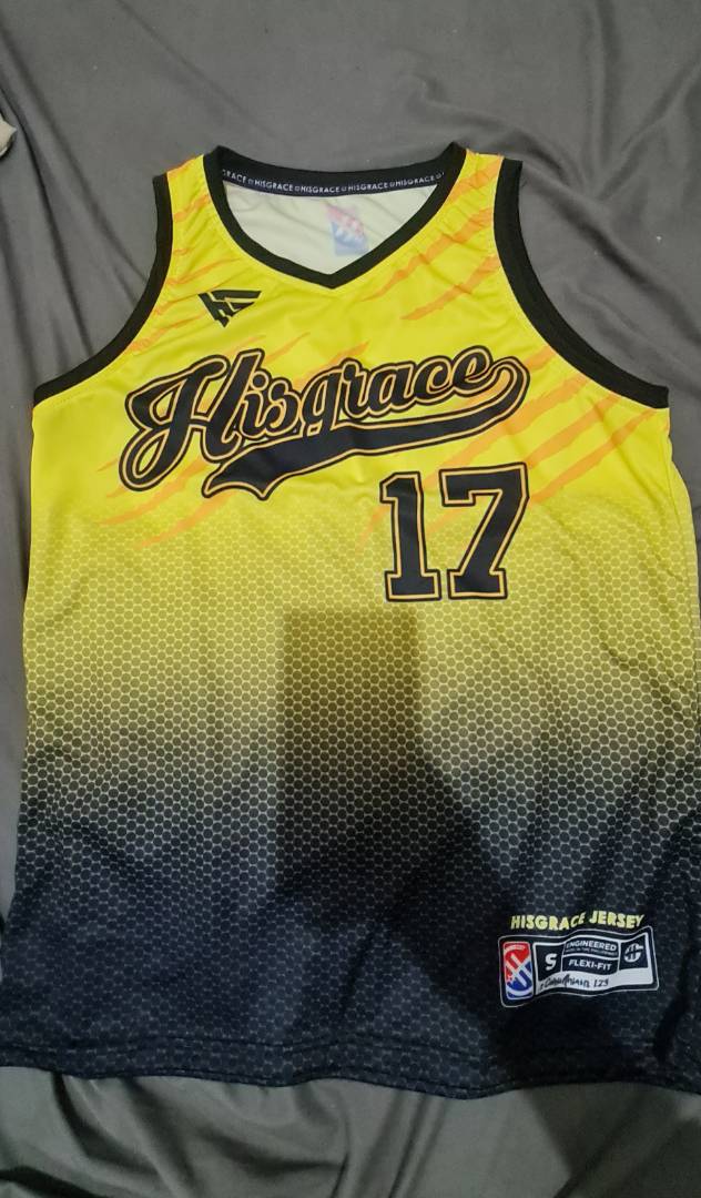 HISGRACE BASKETBALL JERSEY YELLOW TIGER