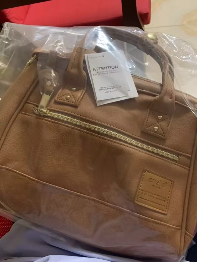 Original Anello Boston PU Bag Crossbody Bag for Woman Fashion Commuter Sling  Bags Retro Clasp Shoulder bag