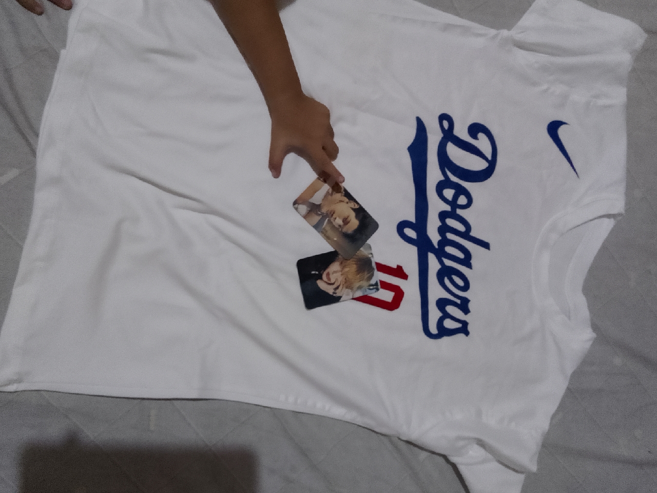 2023 NEWCod Customized-Dodgers Shirt-versi korea longgar bercetak t-Shirt  untuk lelaki dan wanita-ENHYPEN