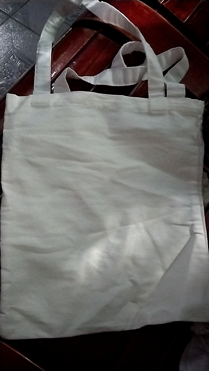 Plain Canvas Tote Bag size with zipper Katsa Bag Ecobag Recyclable