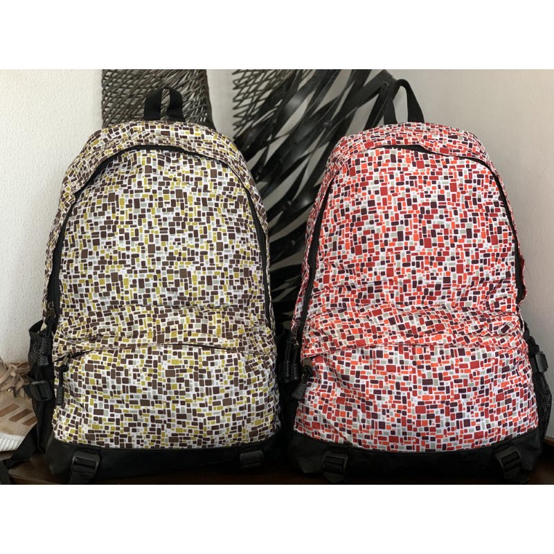 Backpack brick design print outdoor bag #62104 | Shopee Philippines
