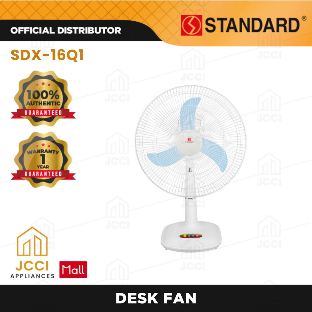 Standard Desk Fan 16" Banana Blade SDX 16Q1 (Assorted Color) Shopee