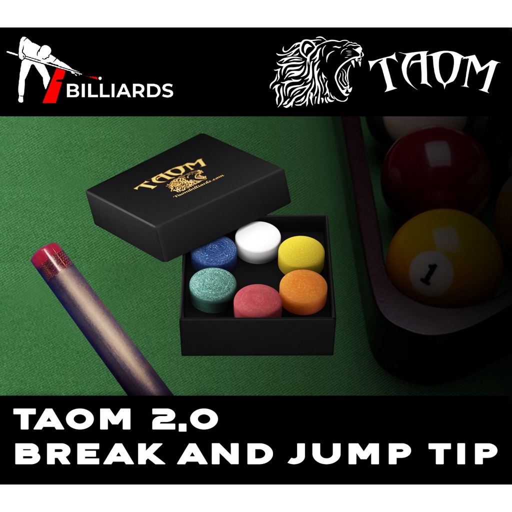 Taom Tips Snooker En Pool Krijt - Groen En Wit, Vermindert Krijtstof, Handgemaakt In Finland