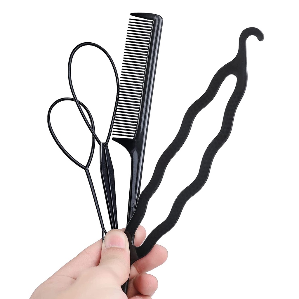 4pcs Hair Braiding Set French Style Various Styling Tools For Hair Comb ...