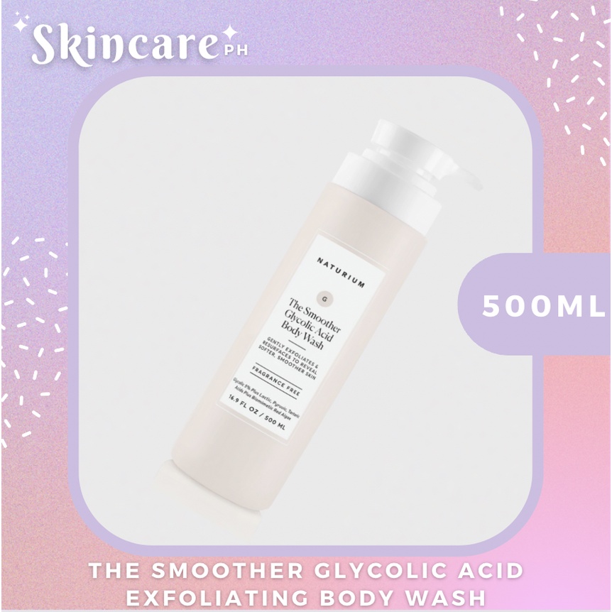 Naturium The Smoother Glycolic Acid Exfoliating Body Wash 500ml