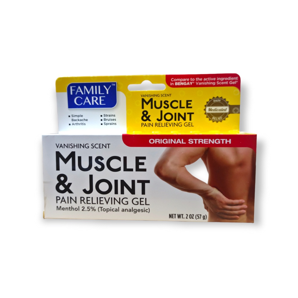 (USA) Family Care Muscle & Joint Pain Relieving Gel. 57 grams. Shopee