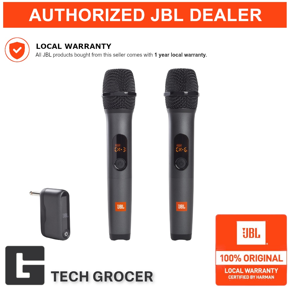 JBL Wireless Two Microphone System with Dual-Channel Receiver | Shopee ...