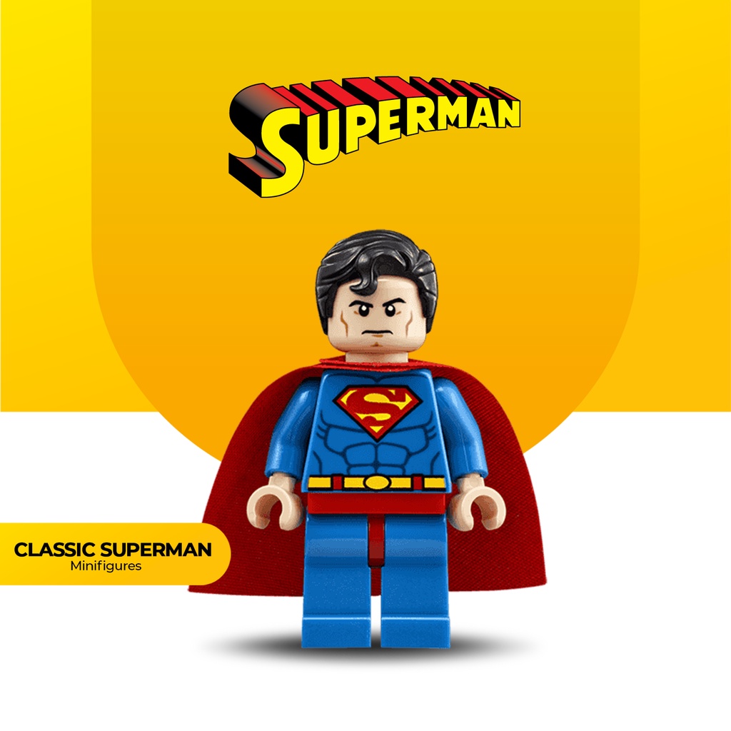 SP Classic Superman DC Comics Minifigures Building Block Toys | Shopee ...