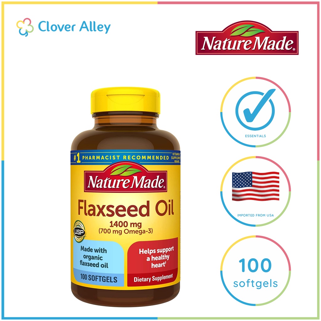 Nature Made Extra Strength Flaxseed Oil 1400mg (03/2025 expiry