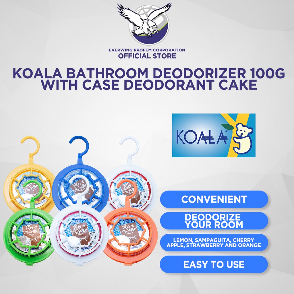 Koala Bathroom Deodorizer With Holder 50g or 100g (Deodorant Cake for