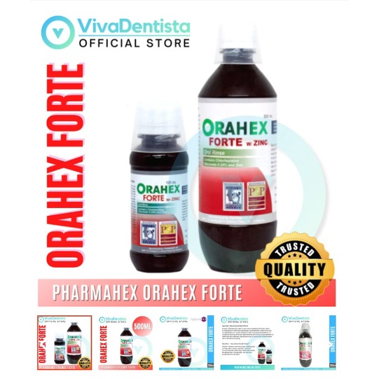 Orahex Forte with Zinc Oral Rinse, with Chlorhexidine Gluconate, most effective antiviral