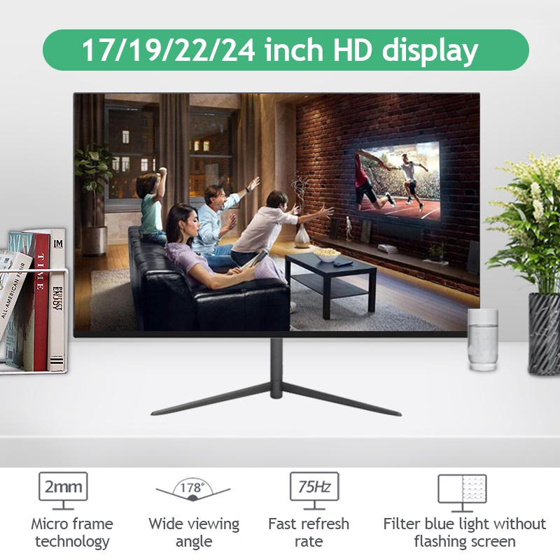 ICON LED Monitors, 17-27 Inch, HDMI & VGA, Rimless Design – New Gaming ...