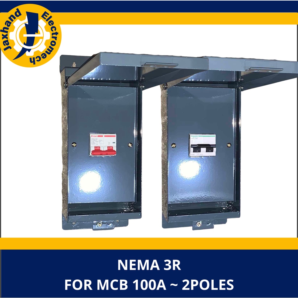 NEMA 3R Enclosure for MCB 80A /100A/125A 2Poles / Metal Enclosure ...