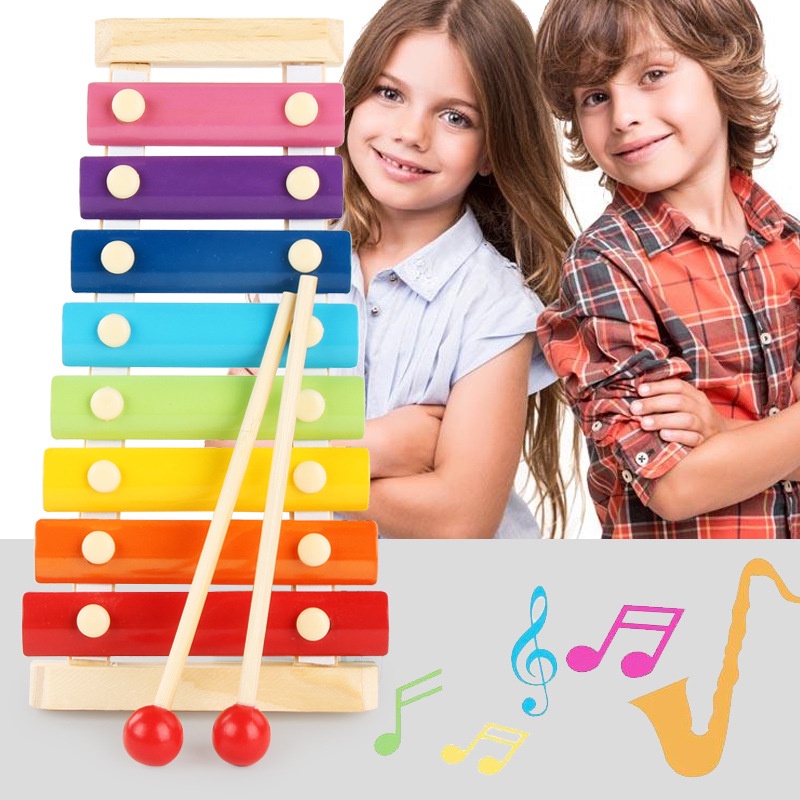 Hand Knocking Piano Music Instrument Kids Toys Eight-Tone Xylophone ...