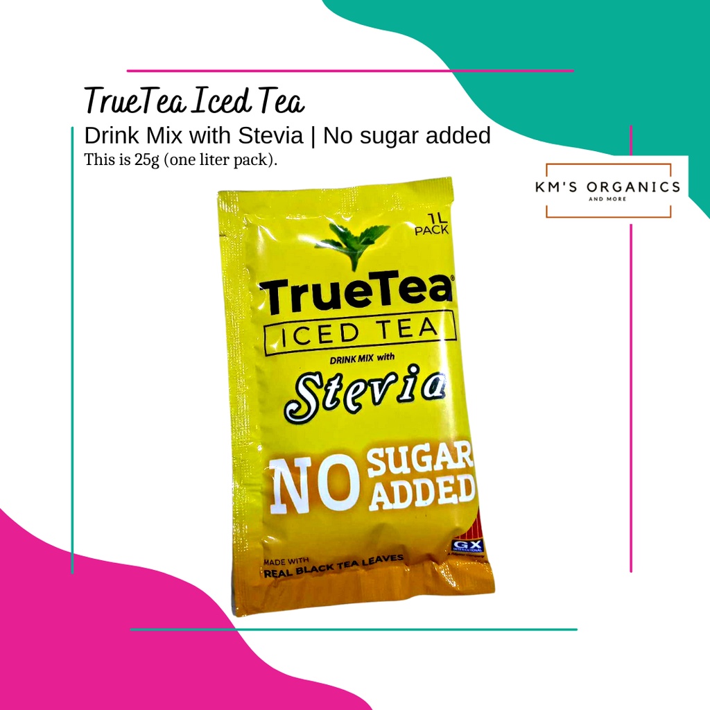 TrueTea Iced Tea Drink Mix with Stevia No Sugar Added 1Liter pack