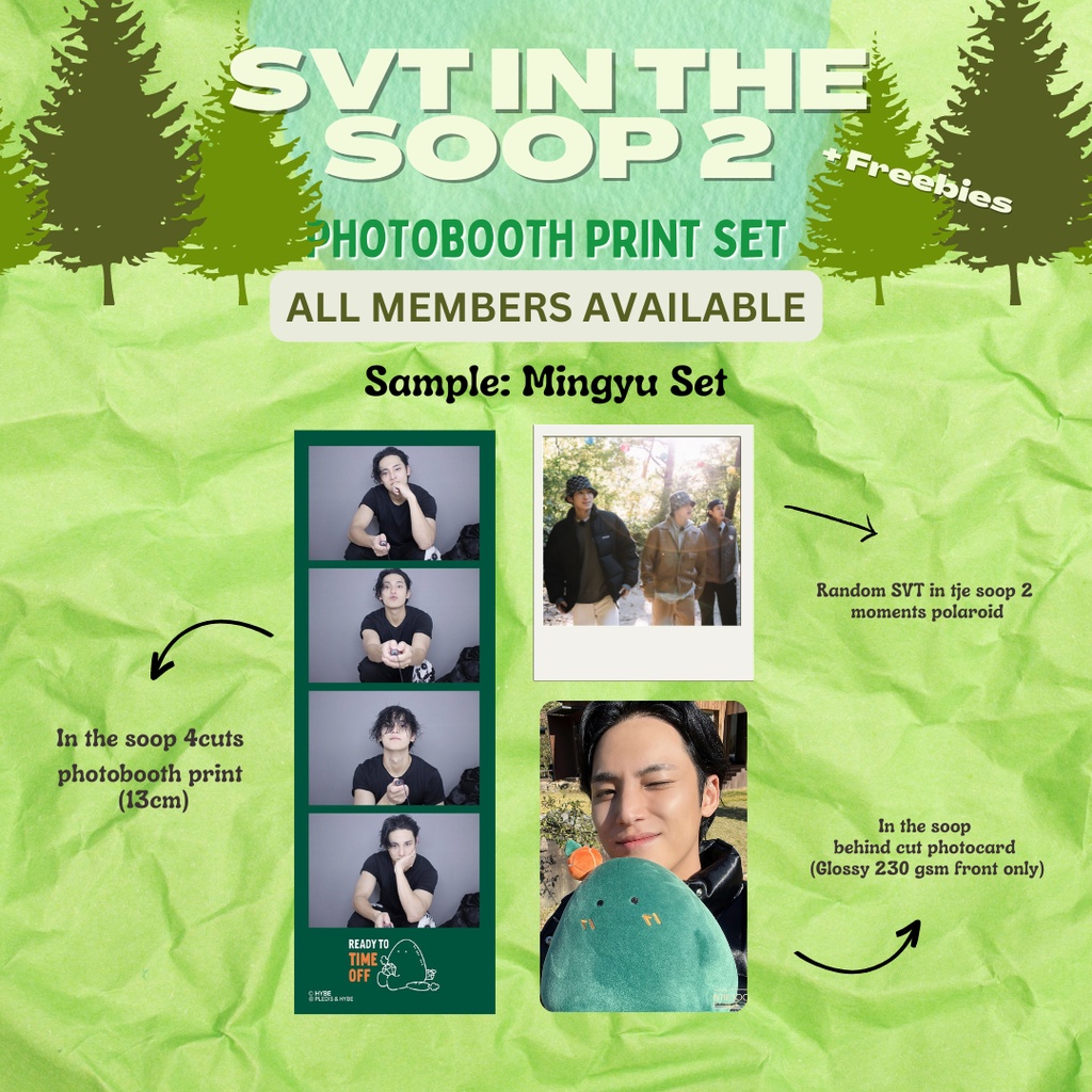 SVT In the Soop 2 4cuts & Behind Photo Print Set Shopee Philippines