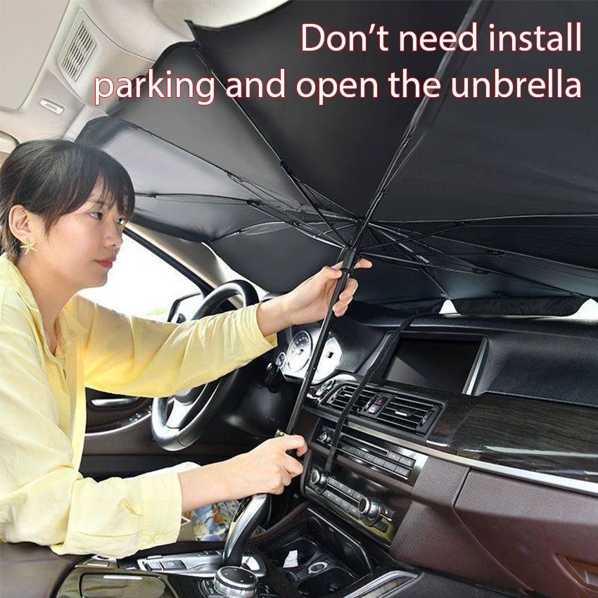 Miliso Car Windshield Sun Shade Umbrella Car Window Cover Portable Sun