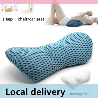 PurenLatex Chair Lumbar Pillow Support Seat Cushion Memory Foam for Lower  Back Pain Relief Improve Posture