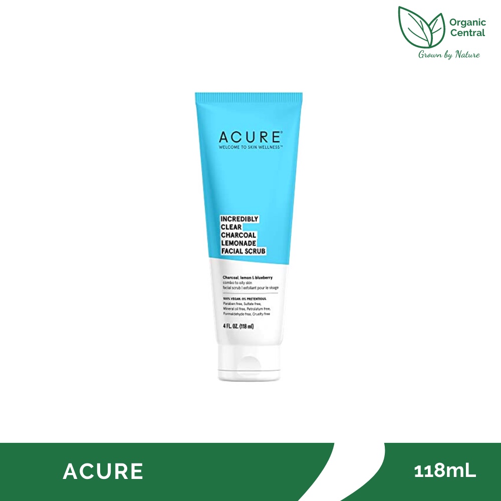 Acure Incredibly Clear Charcoal Lemonade Facial Scrub 118mL Shopee Philippines
