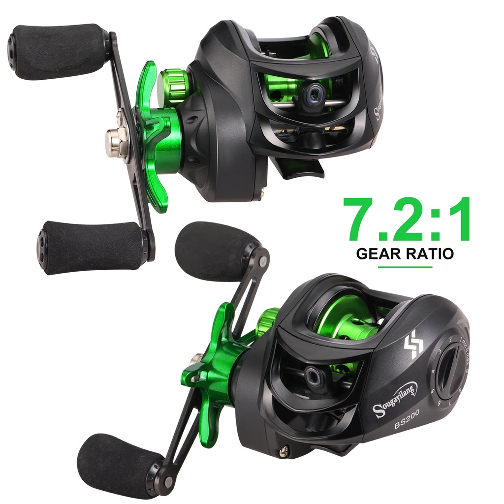 Fishing Reel, 7.2:1 Gear Baitcasting Reel for Outdoors for Fishing