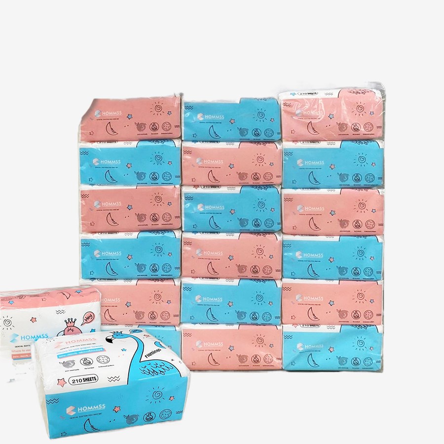 18PCS/Pack 100 Wood Plup Disposable Facial Tissue 210 Sheets Shopee