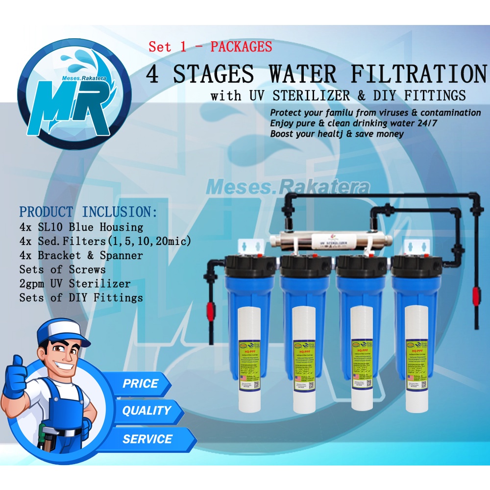 4 Stages Water Filtration SL10