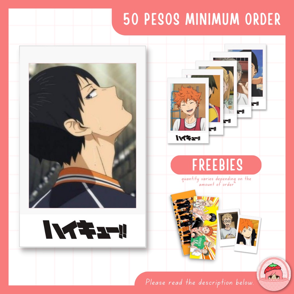 [PART 1 OF 2] HAIKYUU POLAROID UNOFFICIAL FANMADE PHOTOCARD | Shopee ...
