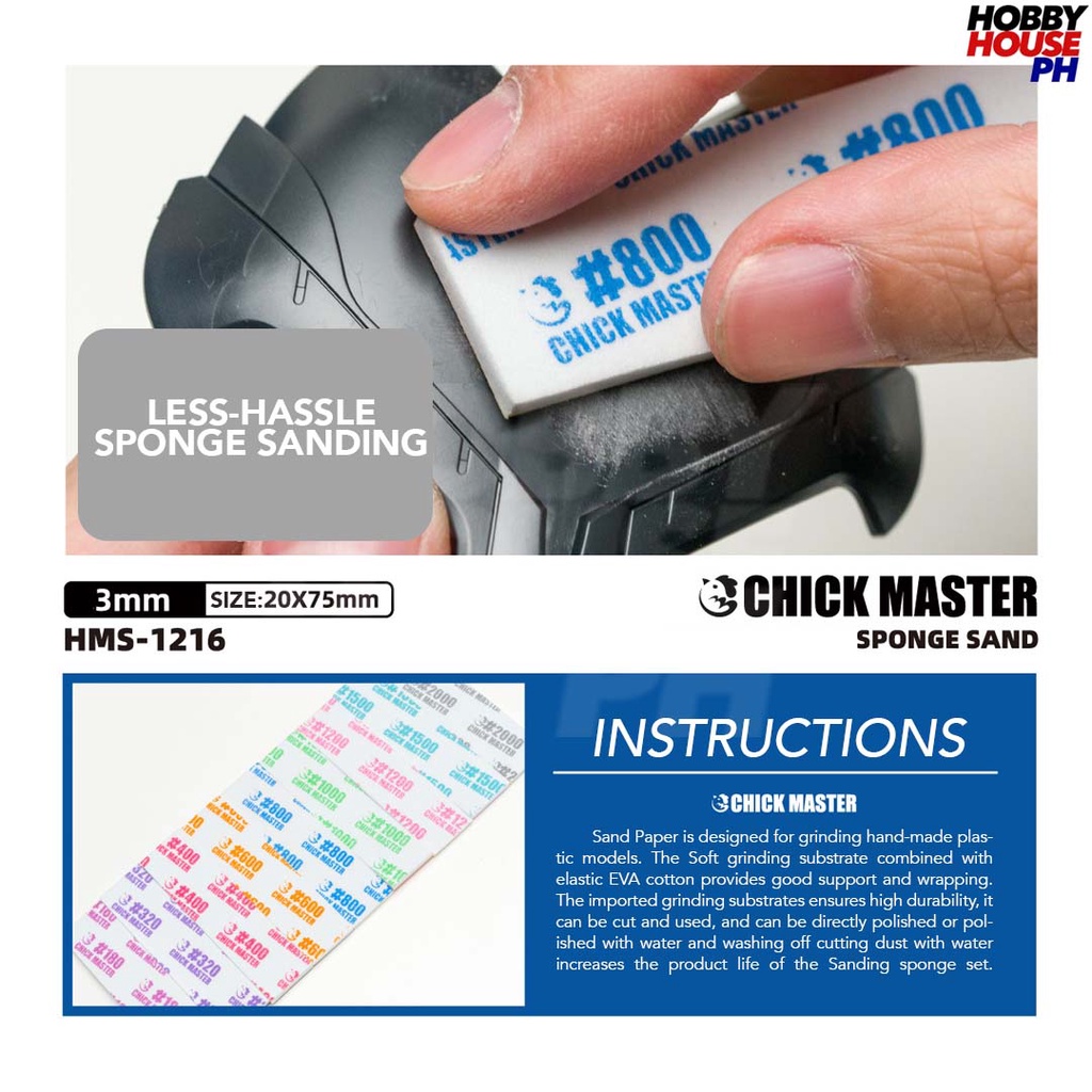 Gundam Chick Master Sanding Sponge 1pc Shopee Philippines