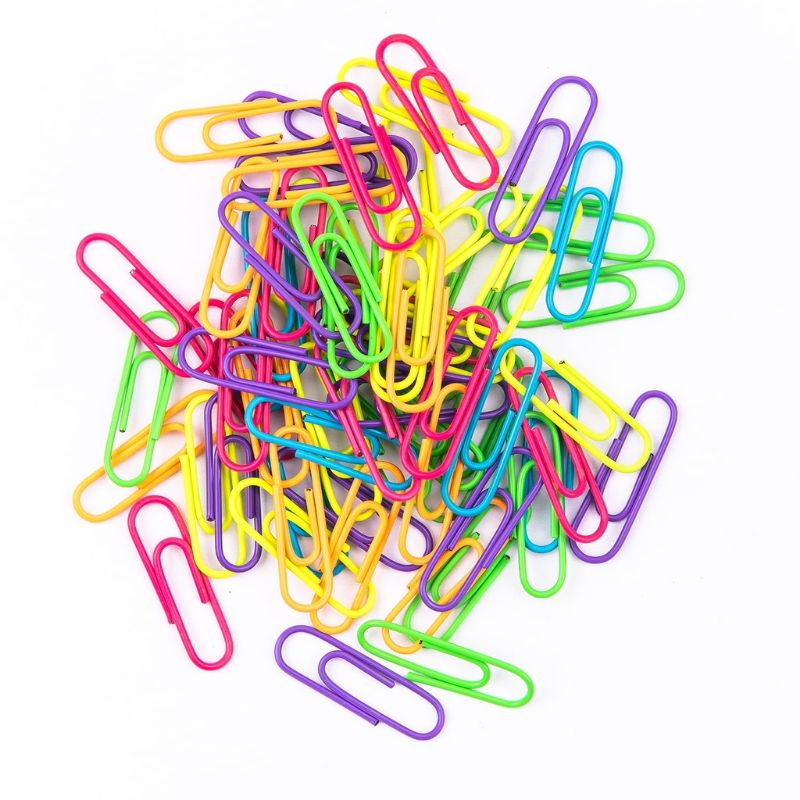 70 pcs Paper Clip Assorted Color small and big | Shopee Philippines