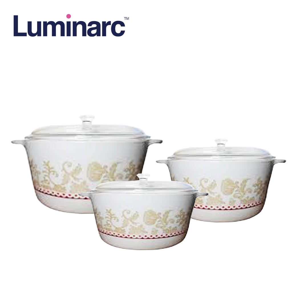 Luminarc Vitroline Episodia Direct to fire gas or stove, oven microwave