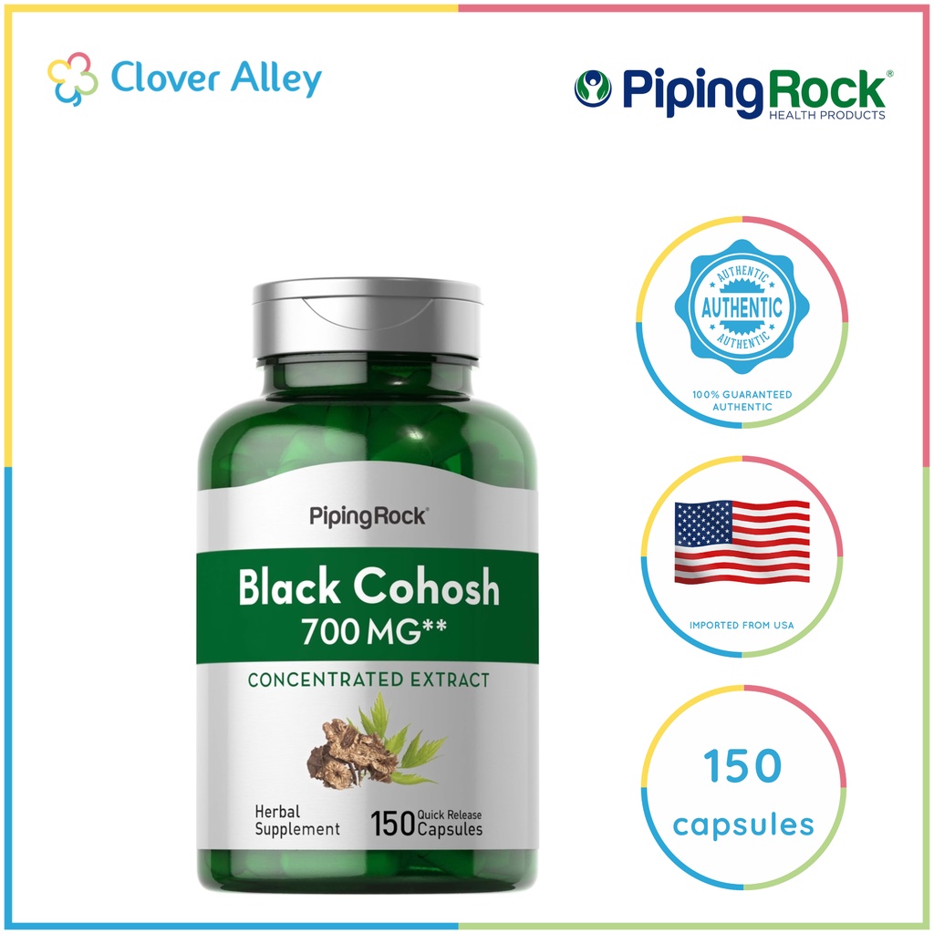 Pipingrock Black Cohosh, 700 mg, 150 Quick Release Capsules(08/2025