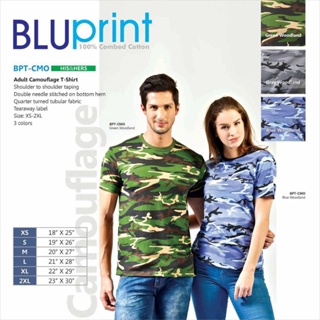 Bluprint 100% Combed Cotton Adult Camouflage T-Shirt BPT.CAMO - Shirts and  Prints Ph