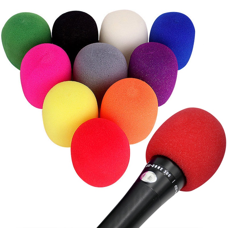 High Quality Handheld Microphone Shield Sponge Foam Microphone Foam Mic