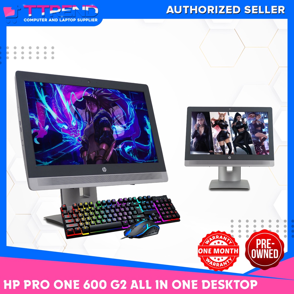 Hp Pro One 600 G2 All In One Pcdesktop I5 6thgen Built In Wifi And Camera 8gb Ram 256gb Ssd 1949