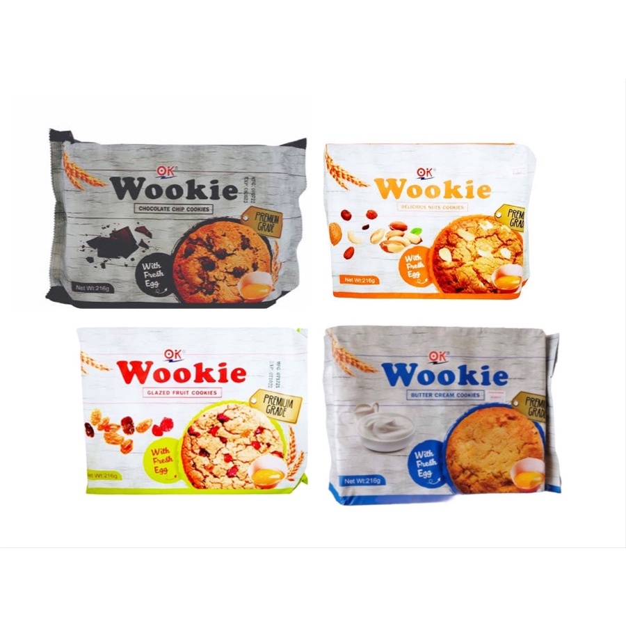 OK Wookie Premium Grade Cookies 216g Shopee Philippines