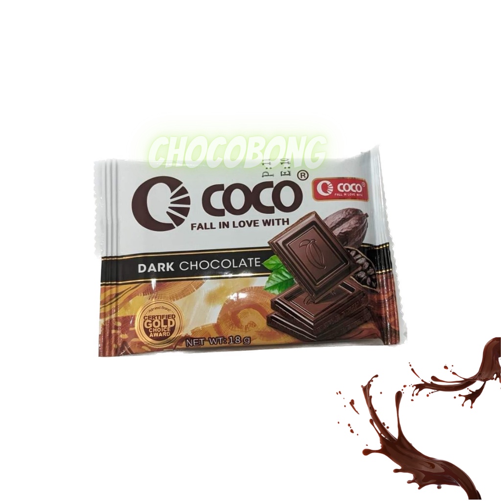 Coco Dark Chocolate 18g | Shopee Philippines