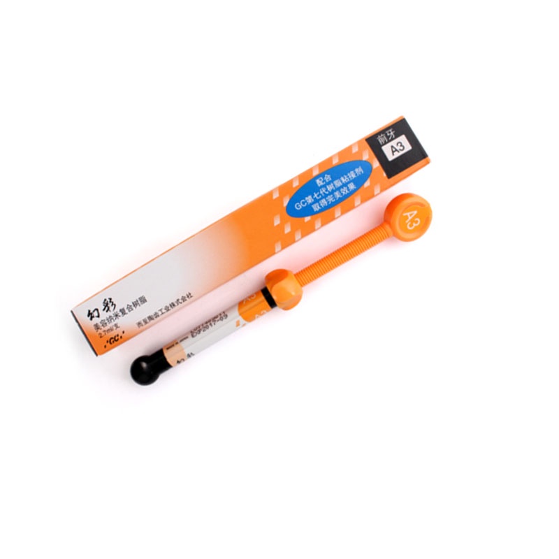 Happydentist Light Cure Dental Composite Resin Syringe - Shades A1, A2, A3, B1, Bleach White