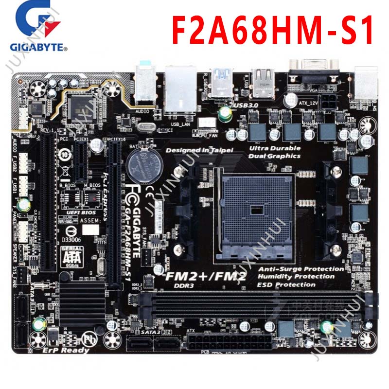 Gigabyte GAF2A68HMS1 DDR3 16GB Socket FM2 FM2+ A68HM a68 a58 a88xM Desktop used motherboard