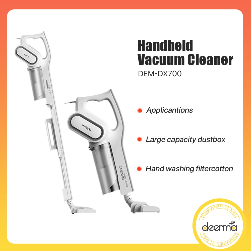 Deerma DX700 2 in 1 Handheld Vacuum Cleaner with HEPA Filter Shopee