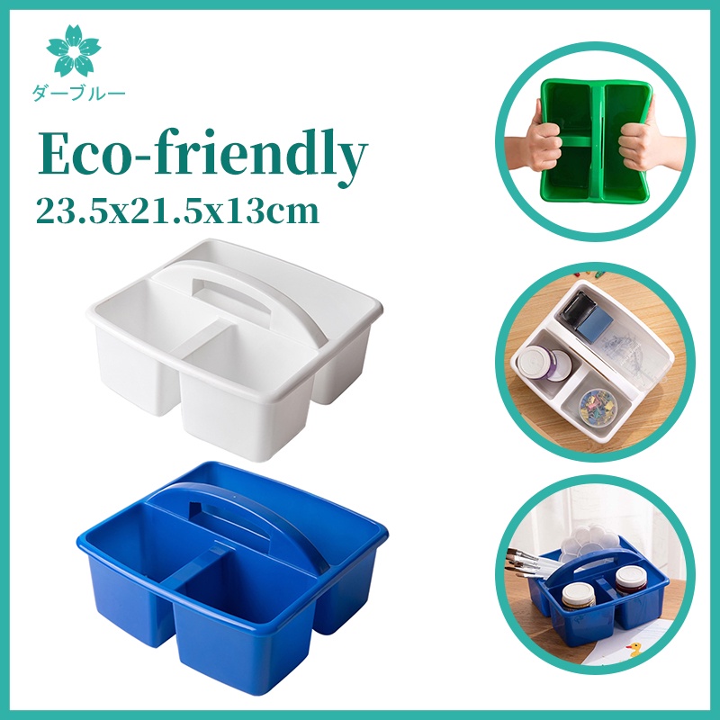 Ecofriendly Plastic Storage Caddies Box With Builtin Handles 3