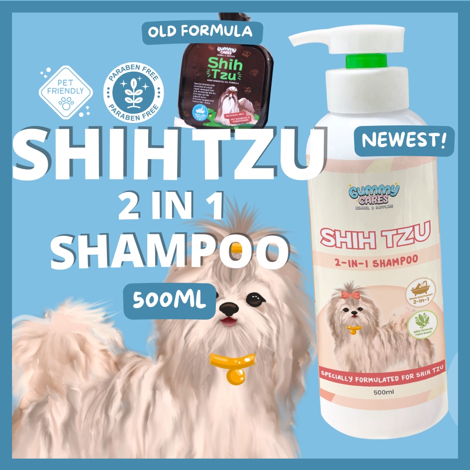 SHIH TZU Shampoo Conditioner 500ml GummyCares Natural Shampoo formulated for Shih Tzu Shopee Philippines