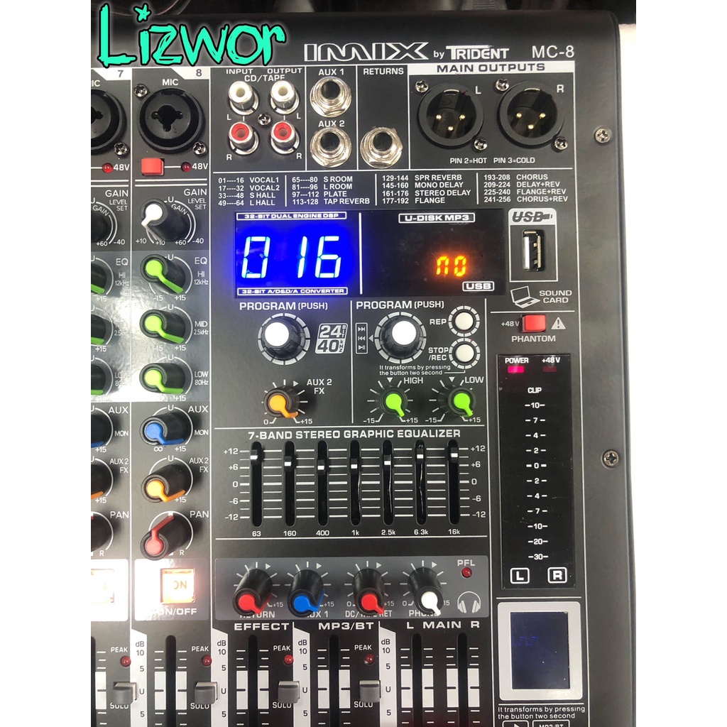 IMIX by Trident 4ch/6ch/8ch mixing console & aux paths 256 effects ...