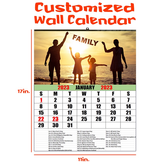 Wall Calendar (Family Calendar, Company Calendar, Commercial Calendar