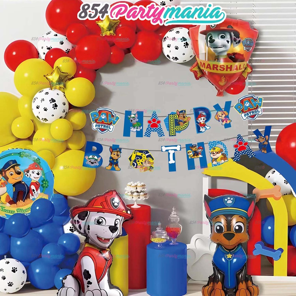 6) Paw Patrol Themed Party Latex Balloons. Paw Patrol Birthday Party  Decoration