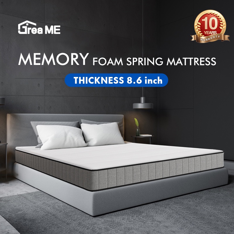 Dreame 8.6inch Memory Foam Spring Mattress Soft breathable back care