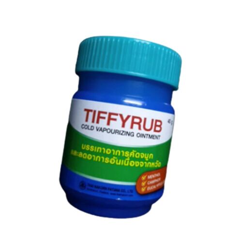TIFFYRUB OINTMENT VAPORIZING BALM MENTHOL RELIEVE STUFFY NOSE COLD FLU ...