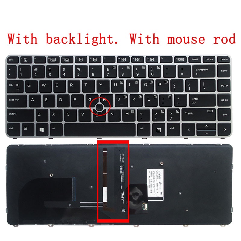 Clavier QWERTZ Allemand Reconditionné Pour HP EliteBook 840/G3/G4, 745/G3/G4, Etc.